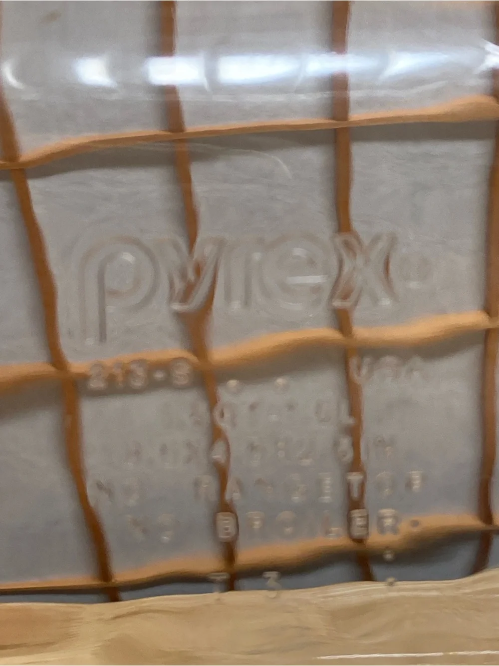 Pyrex Ribbed Glass Loaf Baking Dish  213-S 1.5 quart